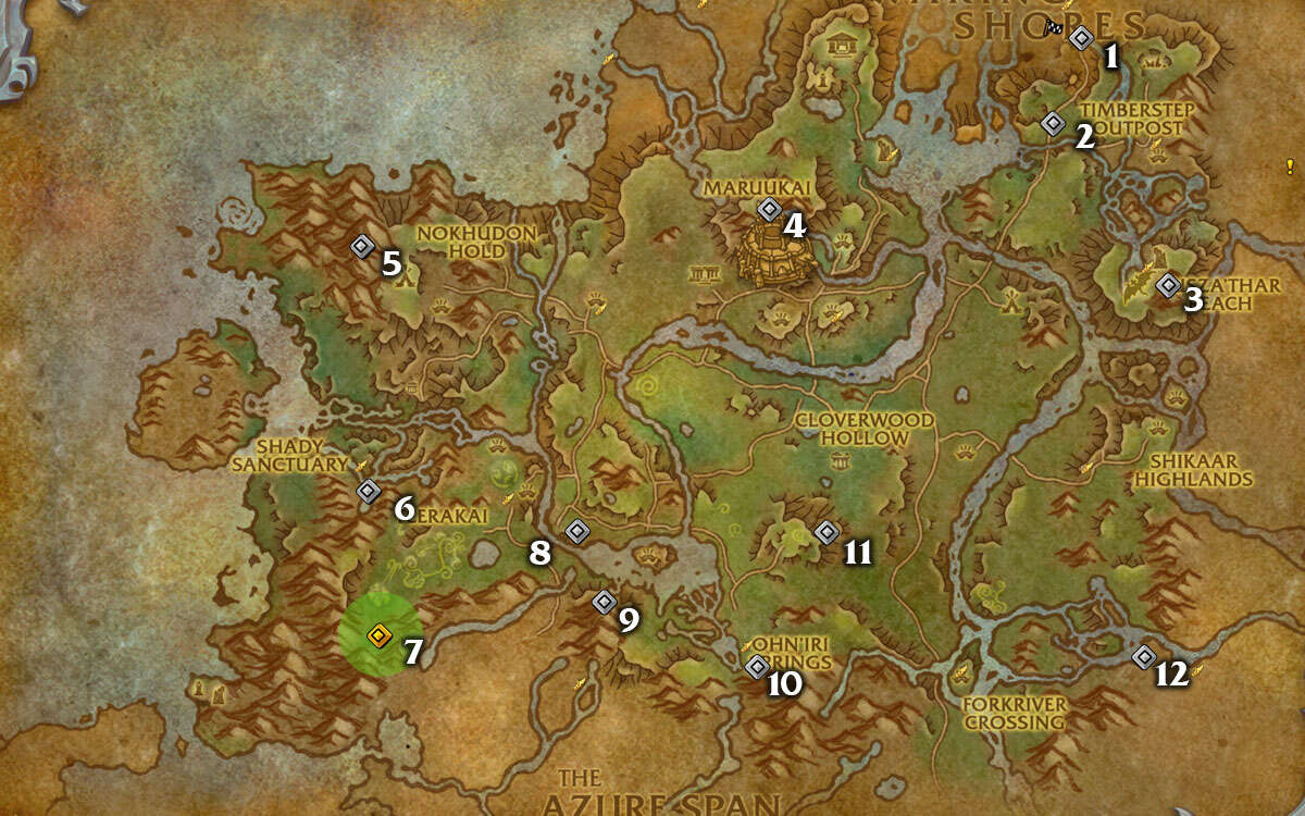 Dragonflight Dragon Riding Glyphs Location Guide