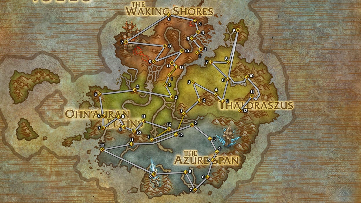 all dragonriding glyphs location route