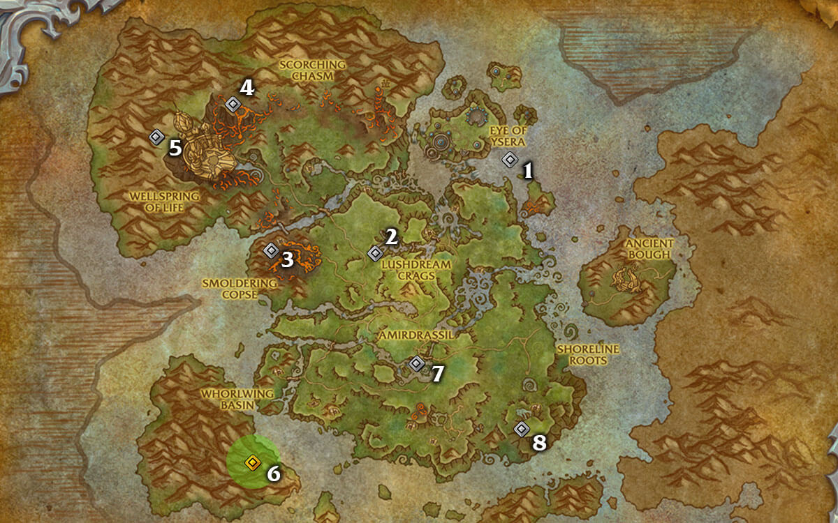 Dragonflight Dragon Riding Glyphs Location Guide