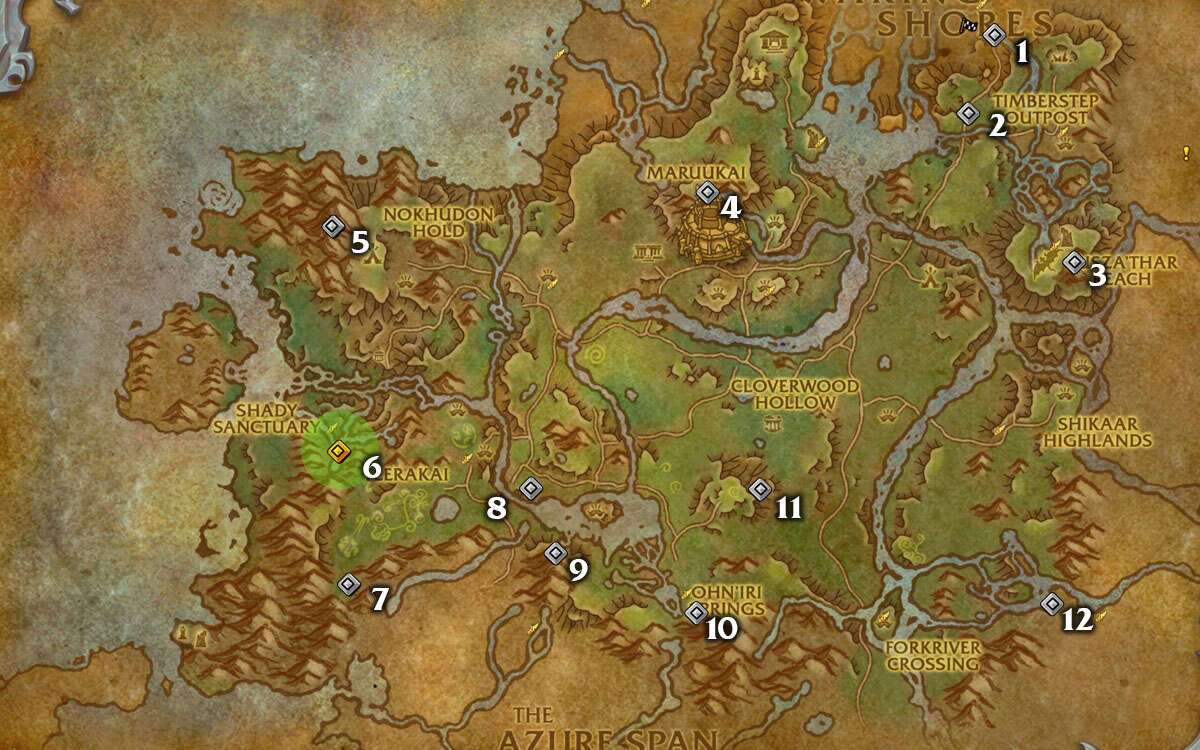 Dragonflight Dragon Riding Glyphs Location Guide