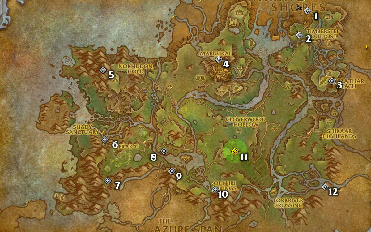 Dragon Glyphs Windsong Rise 11 Map 