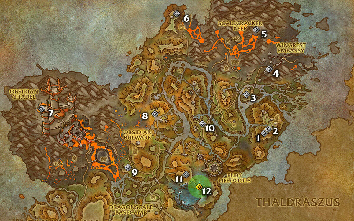 Dragonflight Dragon Riding Glyphs Location Guide