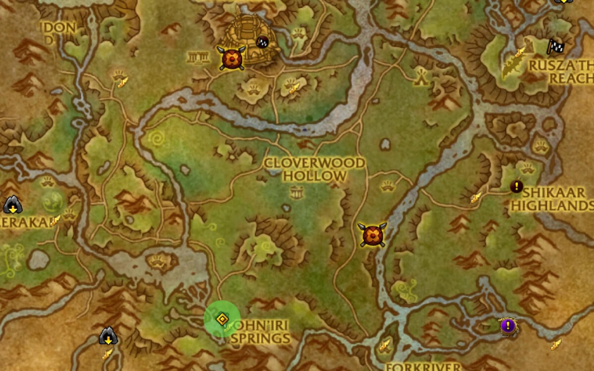 Lizi, Thunderspine Tramper map image