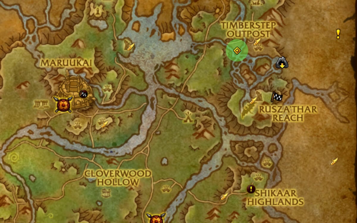 Lizi, Thunderspine Tramper map image