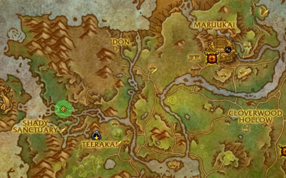 Lizi, Thunderspine Tramper map image