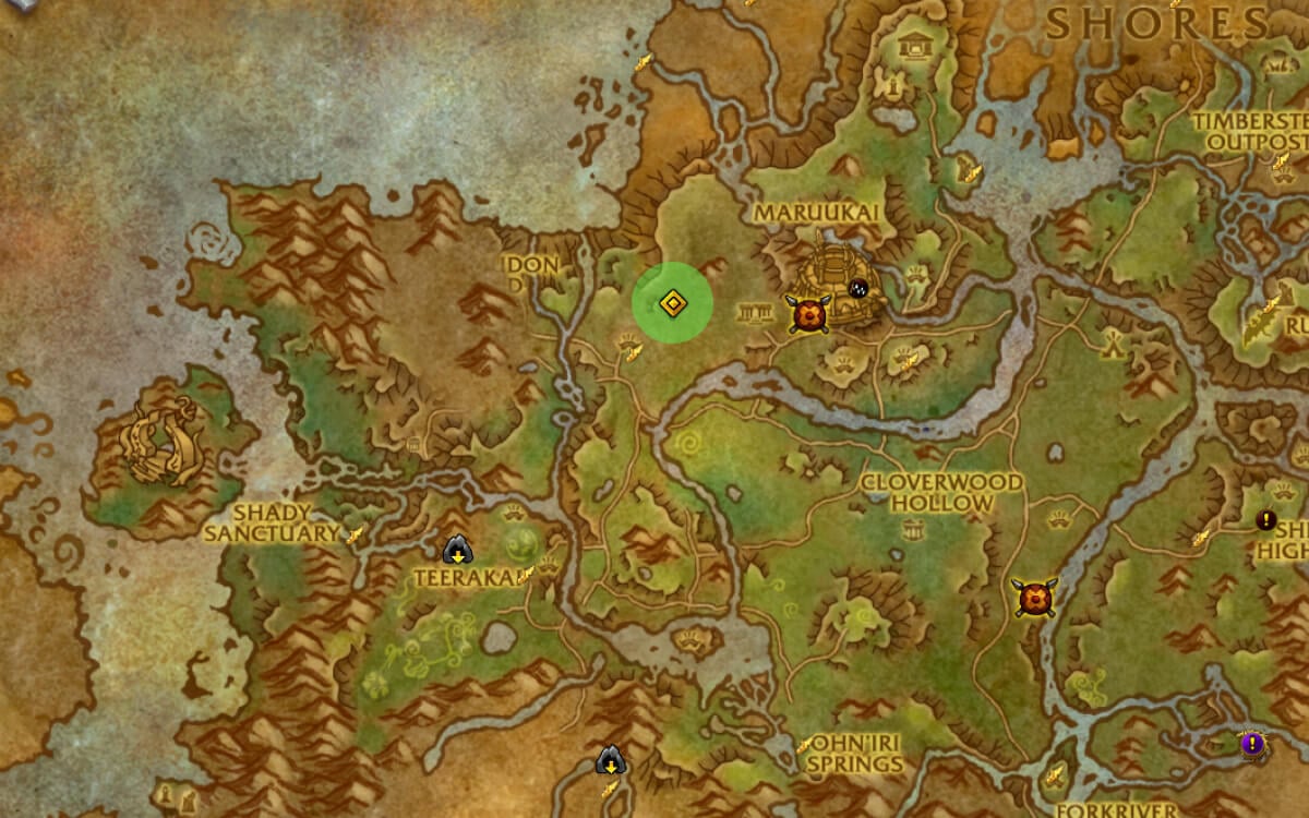 Lizi, Thunderspine Tramper map image