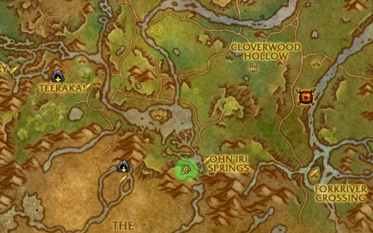 Lizi, Thunderspine Tramper map image