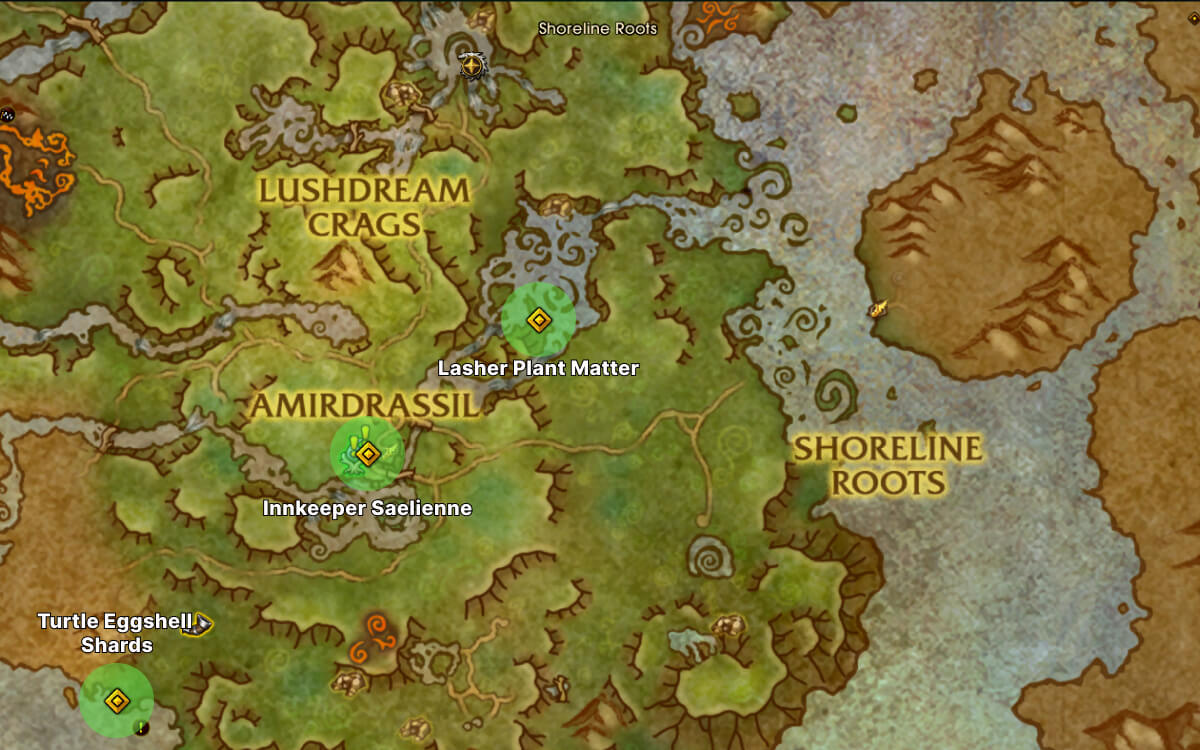 Ochre Dreamtalon map image