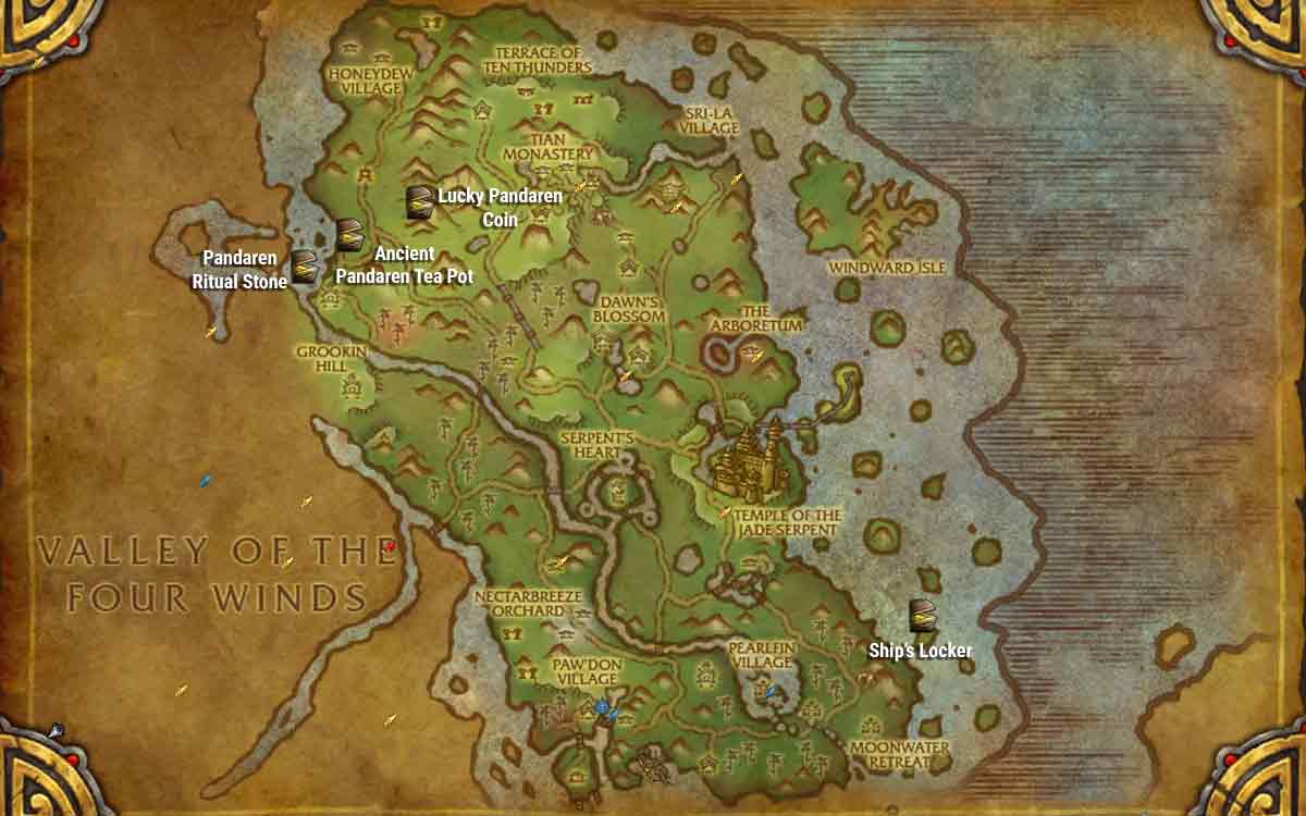 tour jade forest treasures location map