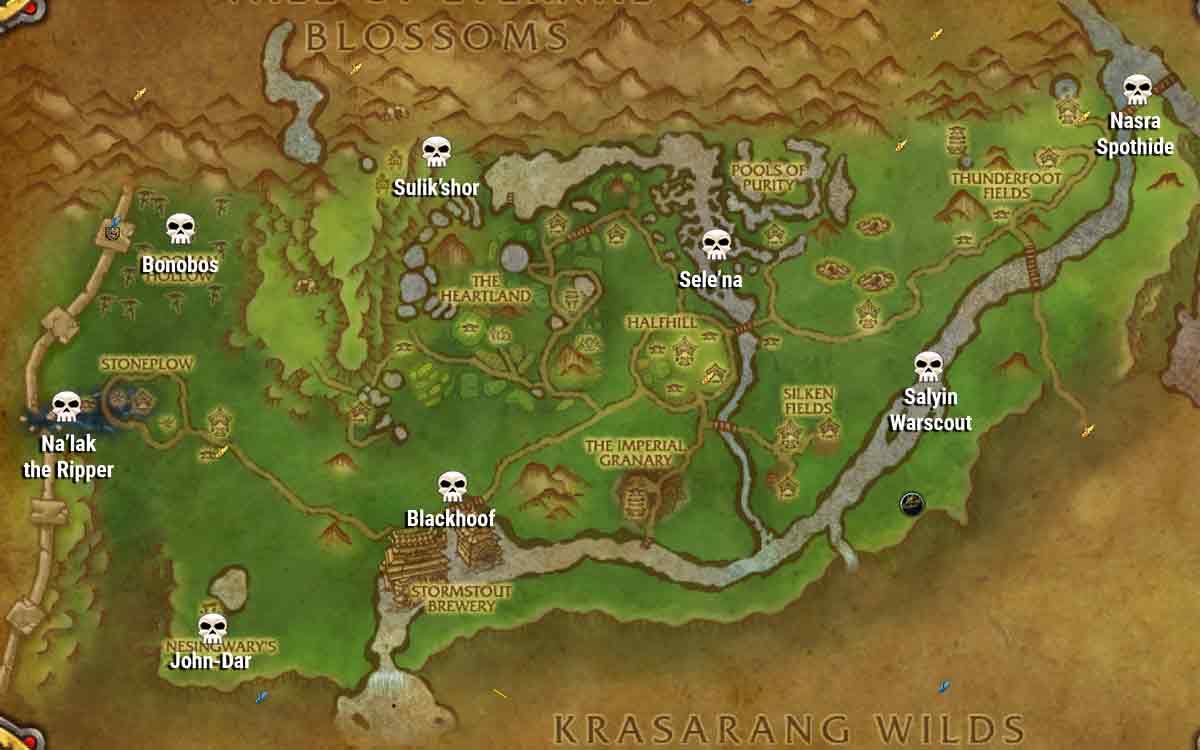 valley of the four winds rares map