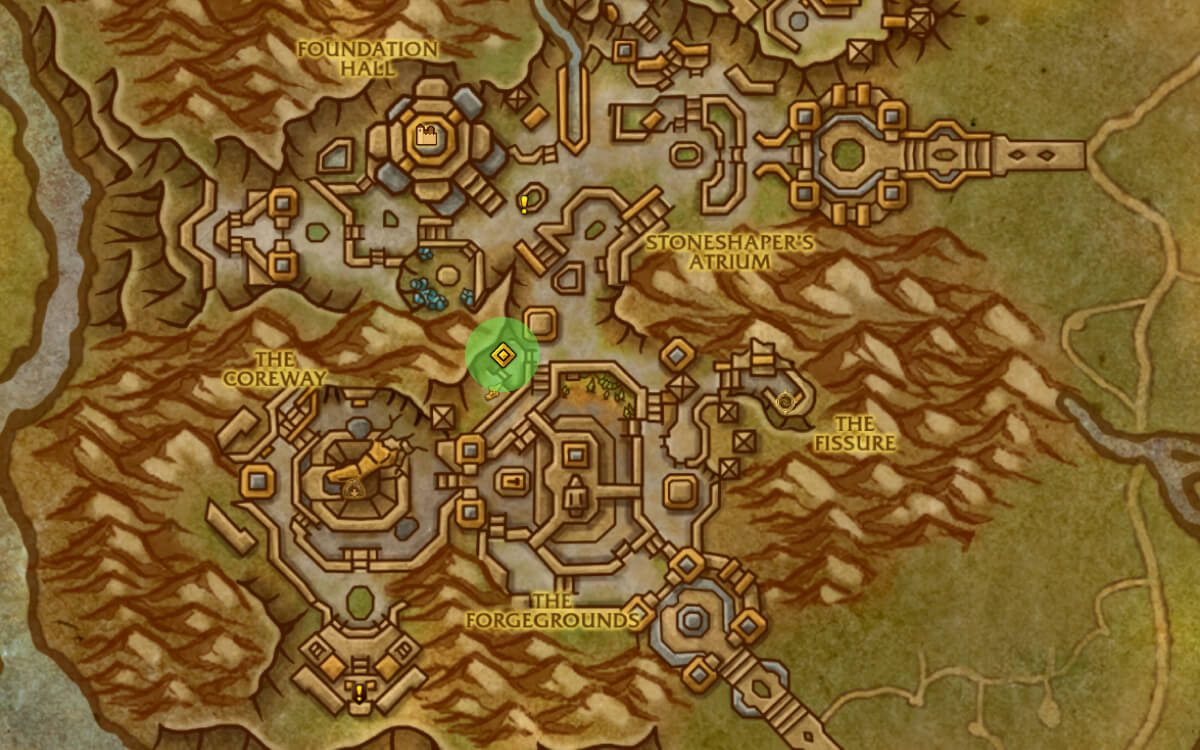 The War Within Inkeeper Location Map