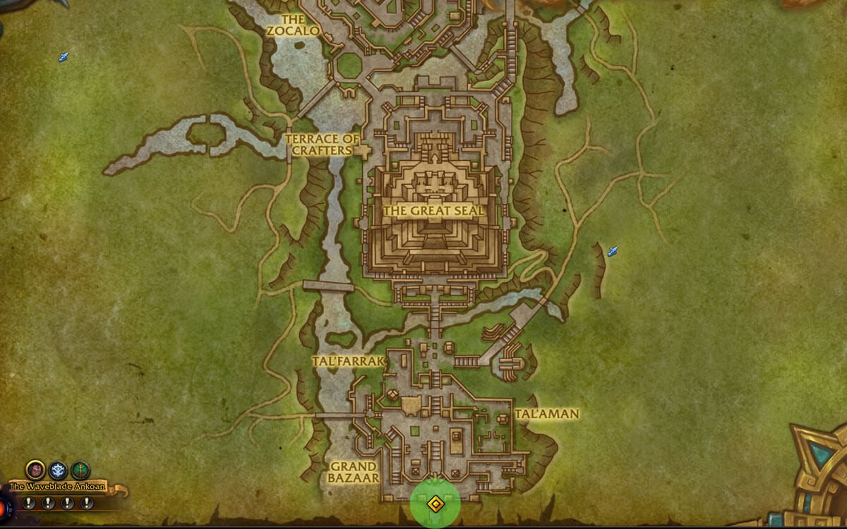 Dazar'alor Draught Vendor Location Map