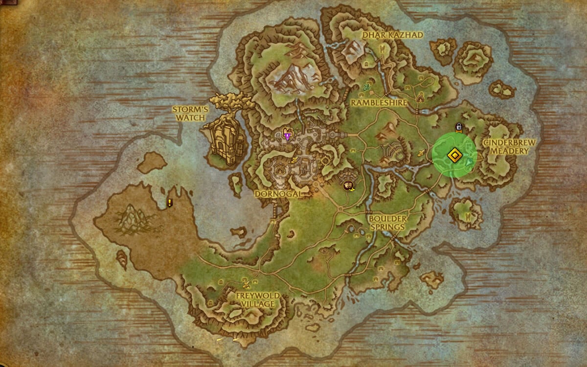 Alunira Farm Location Map