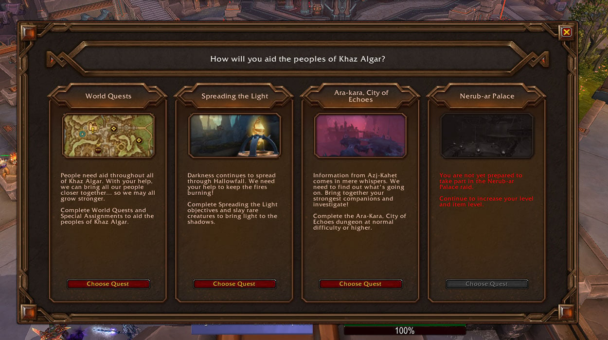 Call of the World Soul Quest Example