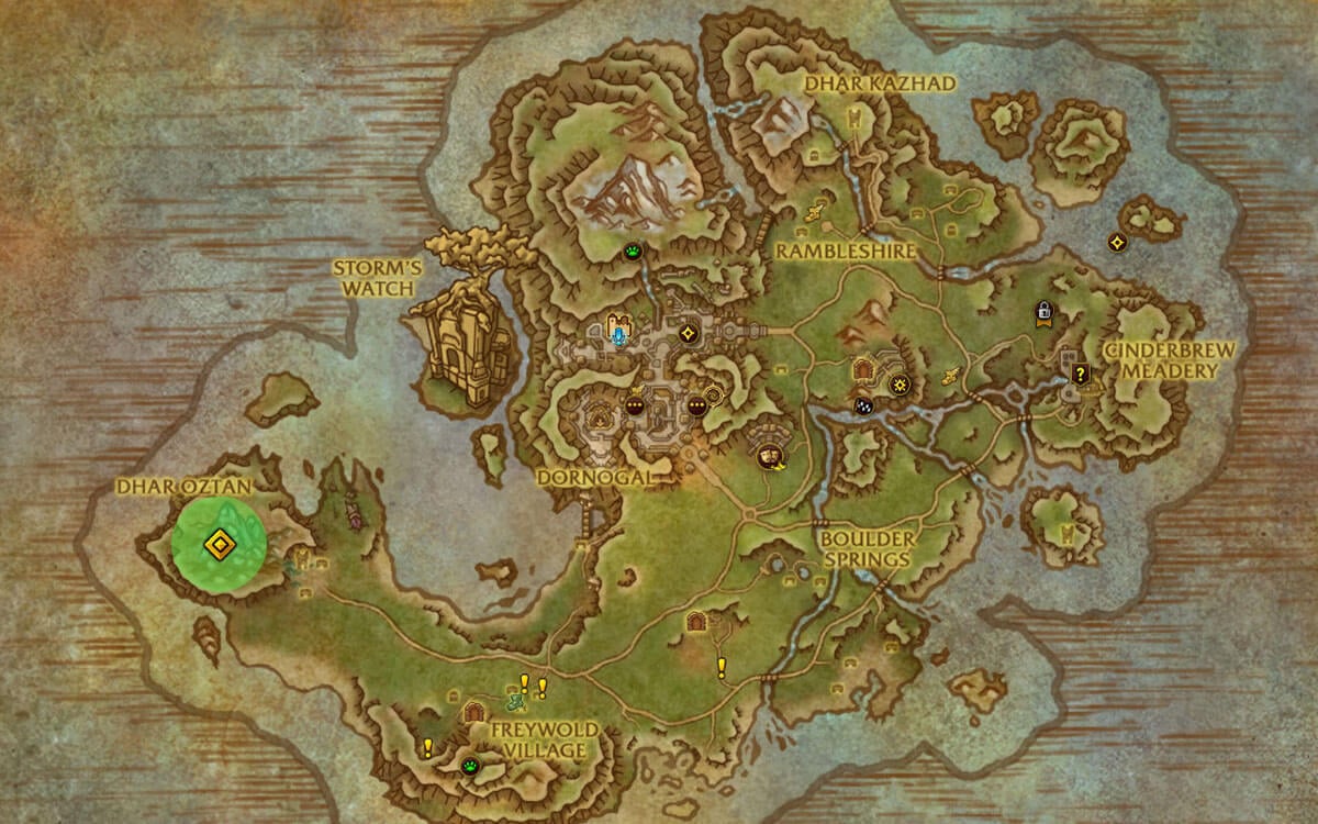 Alunira Mount Location Map