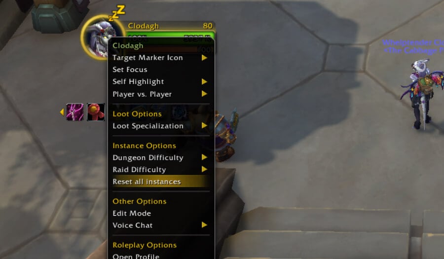 Reset Instance UI Option