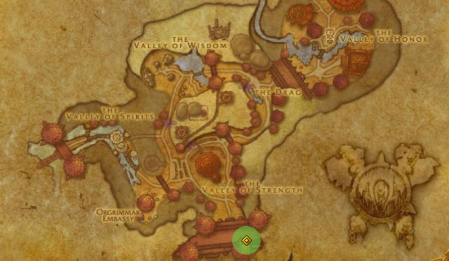 Shattrath Portal in Orgrimmar Map