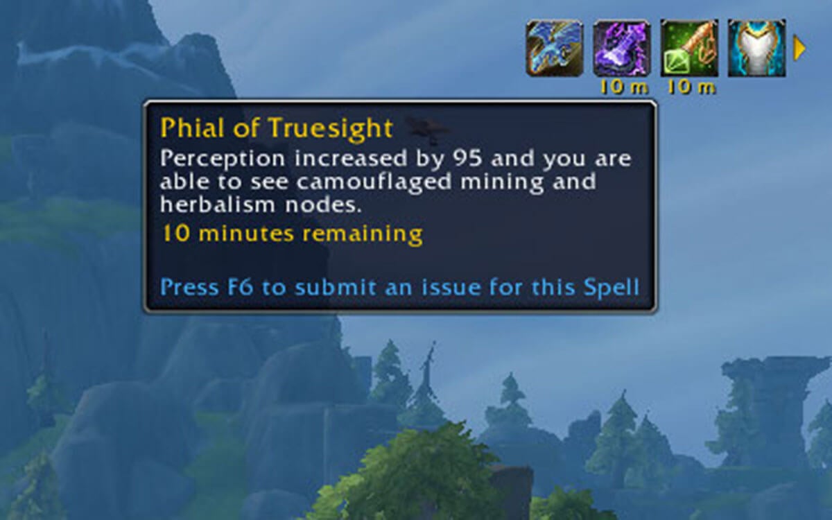 Phial of Truesight tooltip