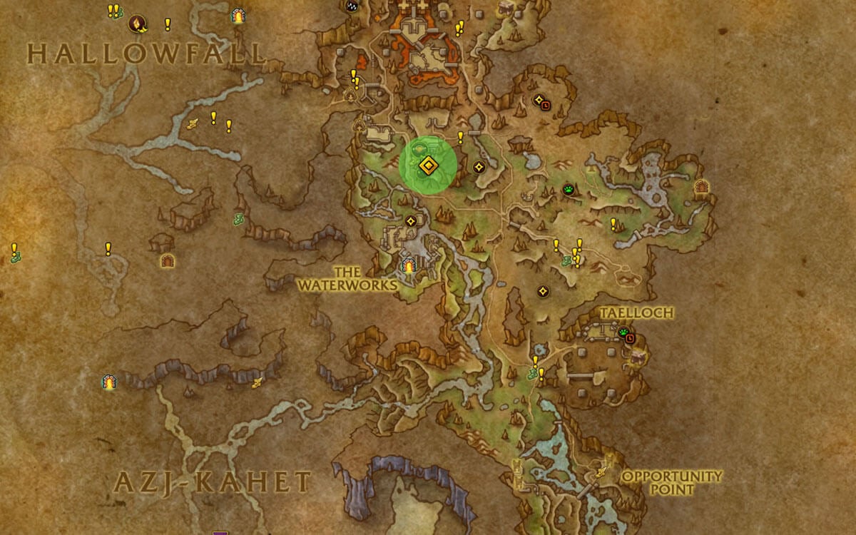 Earthen Digging Fork location map