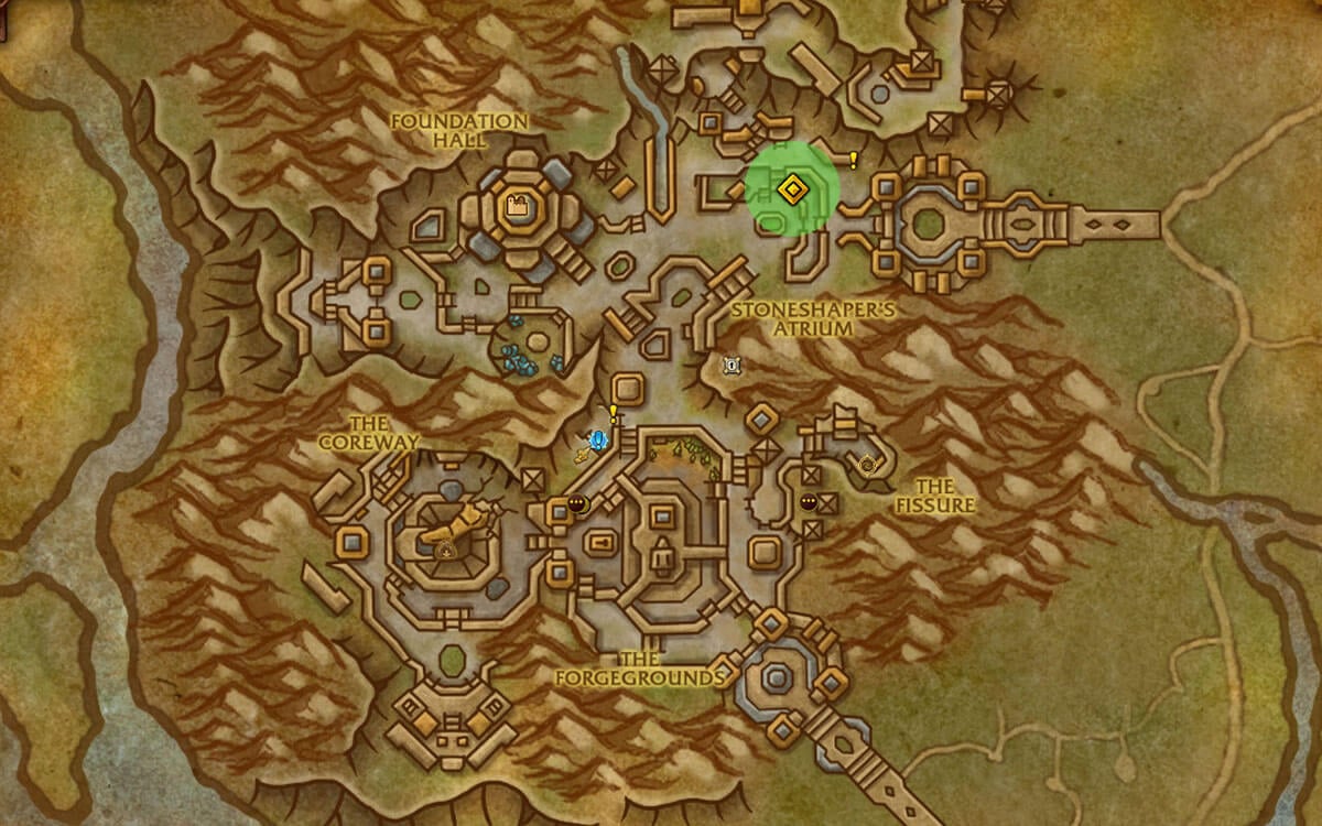 Dornogal Gardening Scythe location map