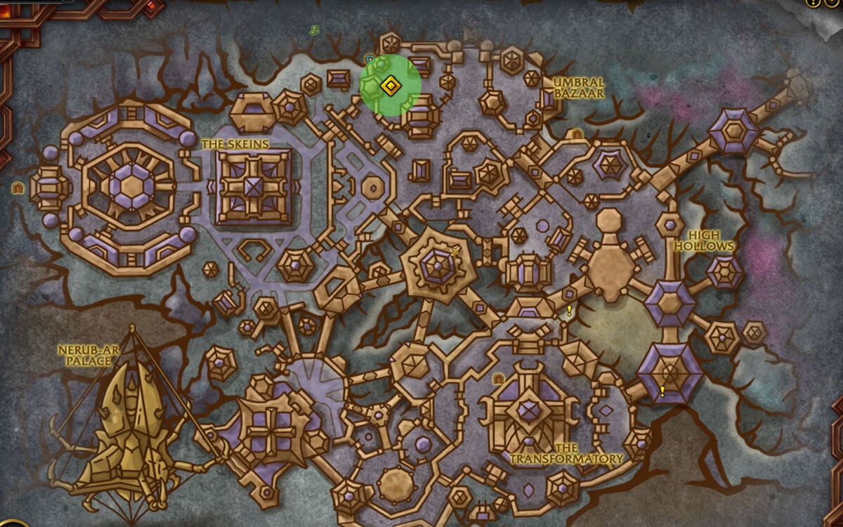 Tunneler's Shovel location map