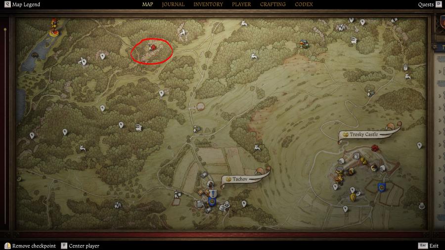 bandit camp location vidlak map