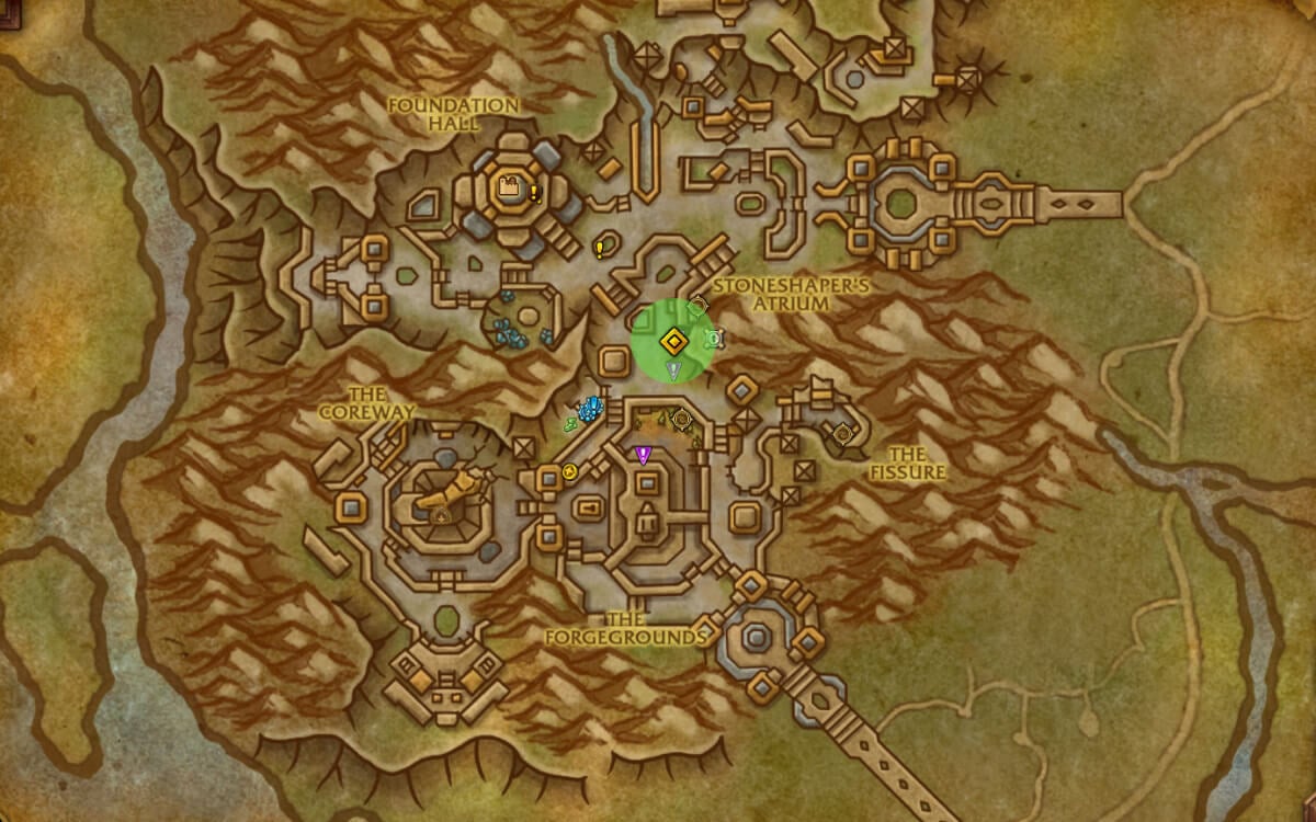 Vaskarn Crest Exchange Location map