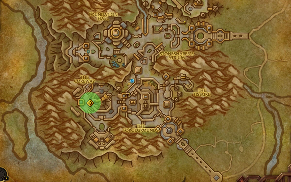 Earthen Iron Powder location map