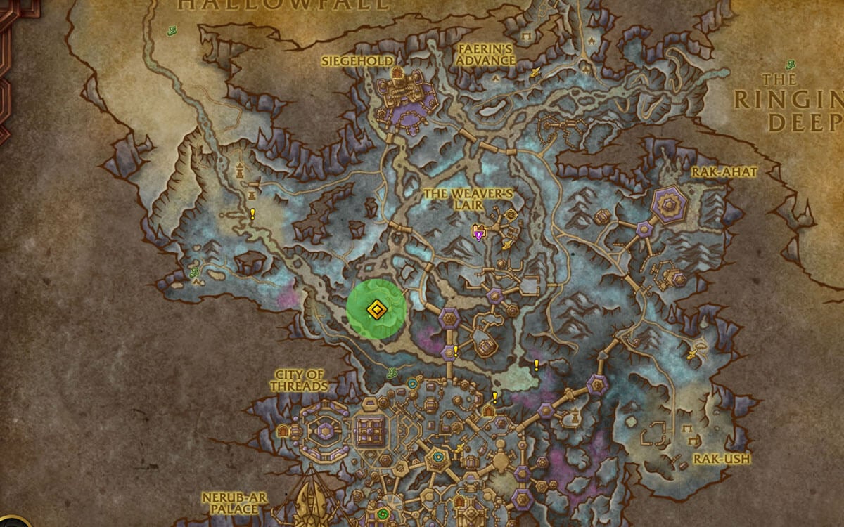 Dark Apothecary's Vial location map