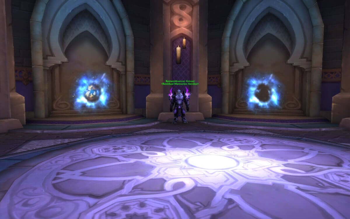 remembrancer amuul dalaran vendor and portals