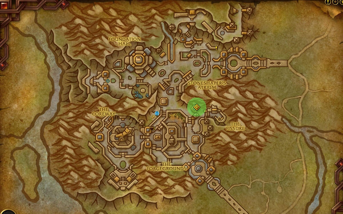 Dornogal Scribe's Quill location map