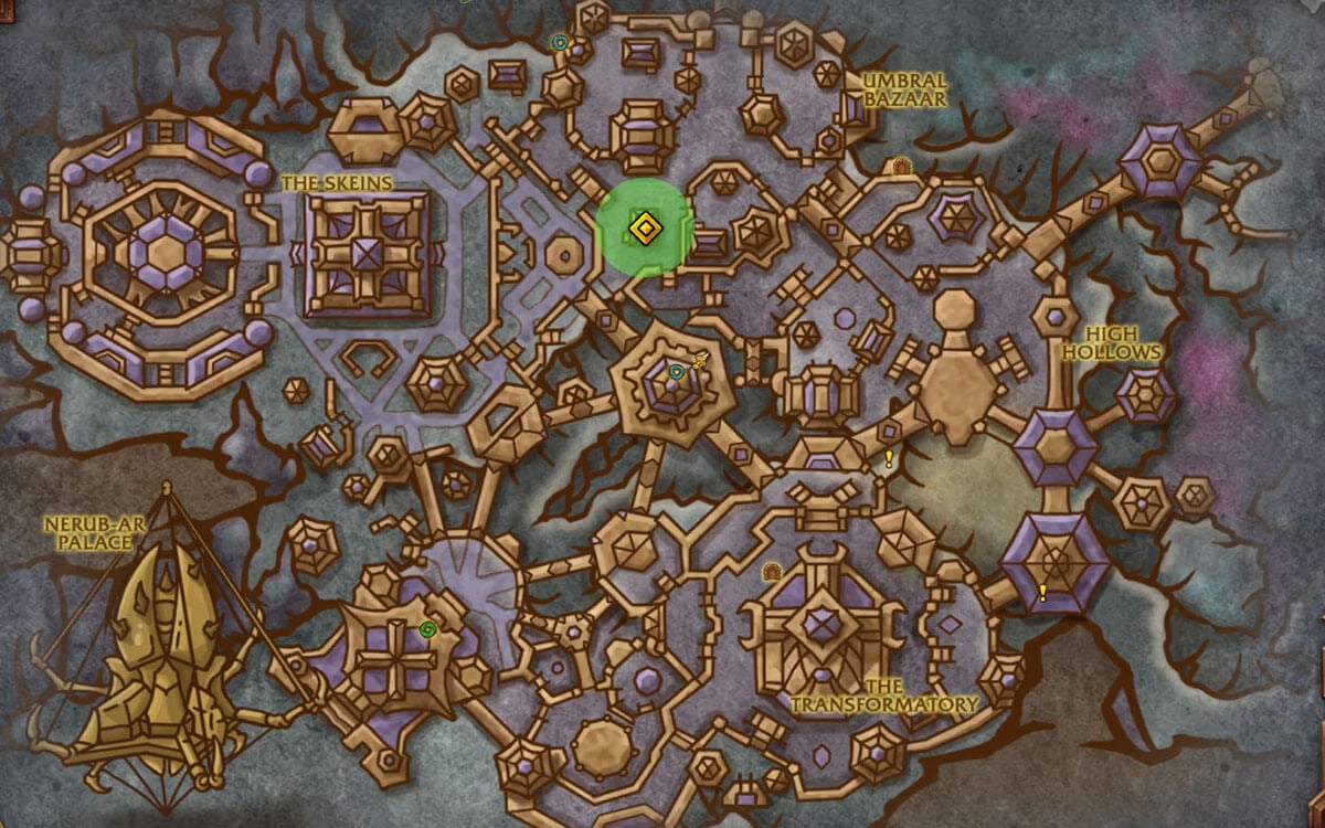 Venomancer's Ink Well location map