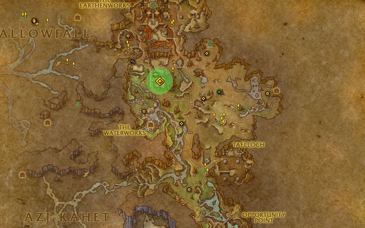 Runic Scroll location map