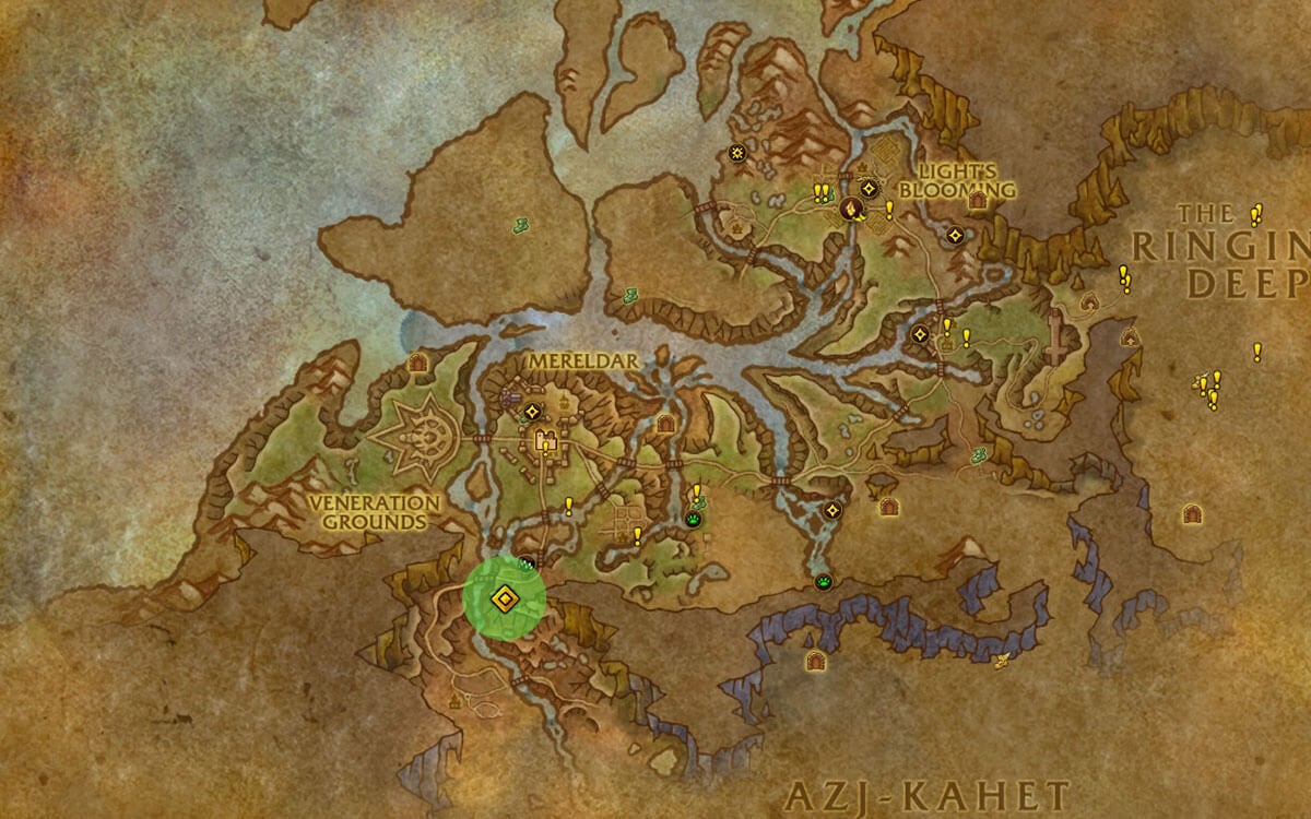 Essence of Holy Fire location map