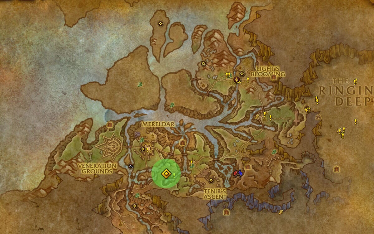 Arathi Beveler Set location map