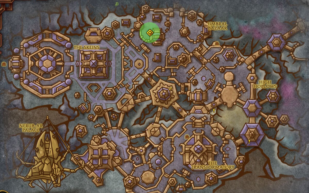 Ritual Caster's Crystal location map