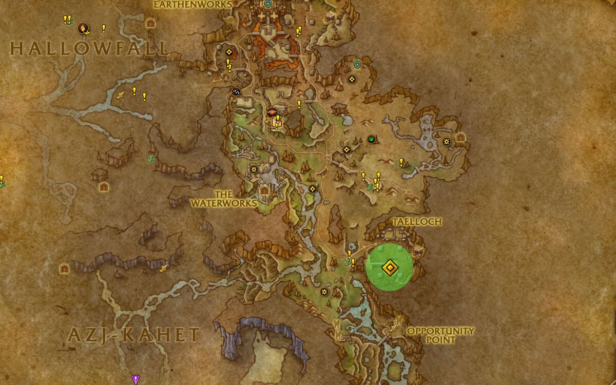 Earthen Awl location map