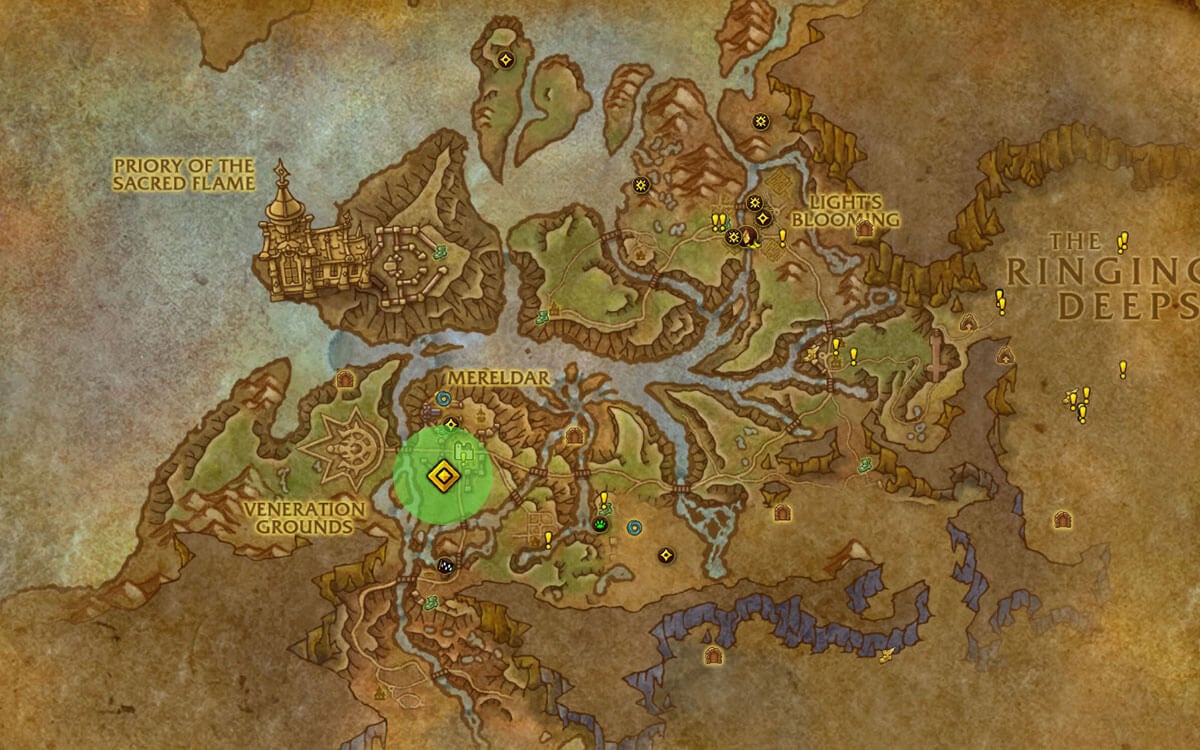 Arathi Leather Burnisher location map