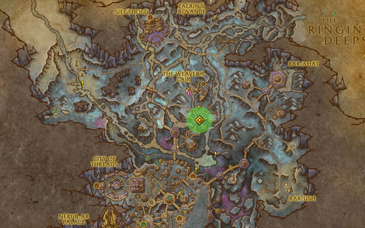 Carapace Shiner location map