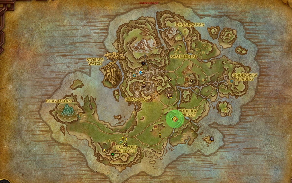 Earthen Miner's Gavel location map