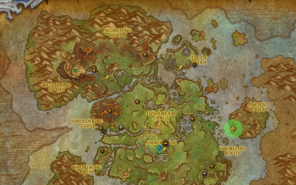 Merithra emerald welcome map