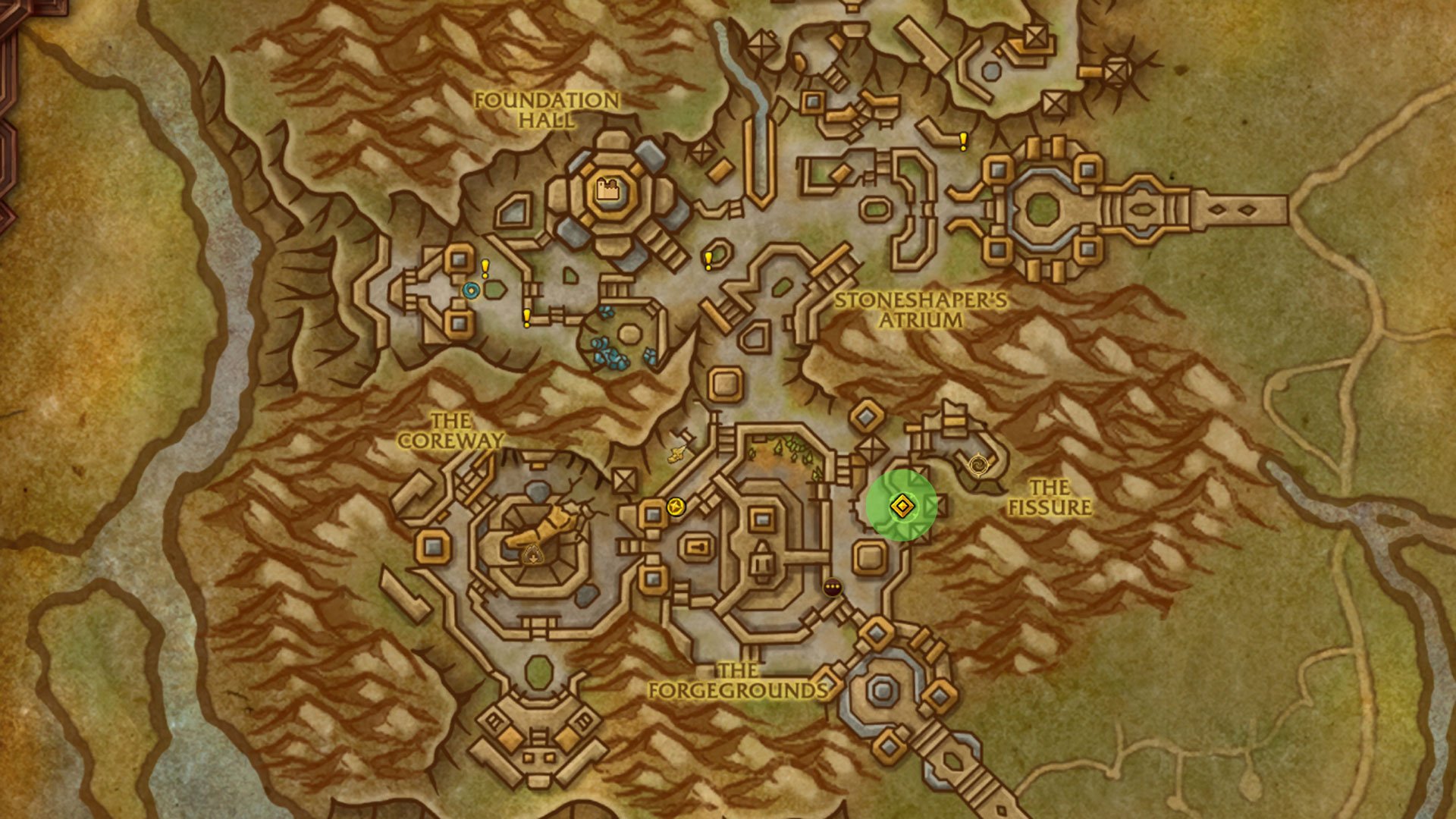 Location Map of Algari bag Quest