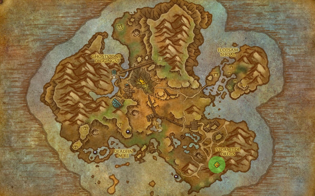 Turbulet Keystone Fragment Location Map