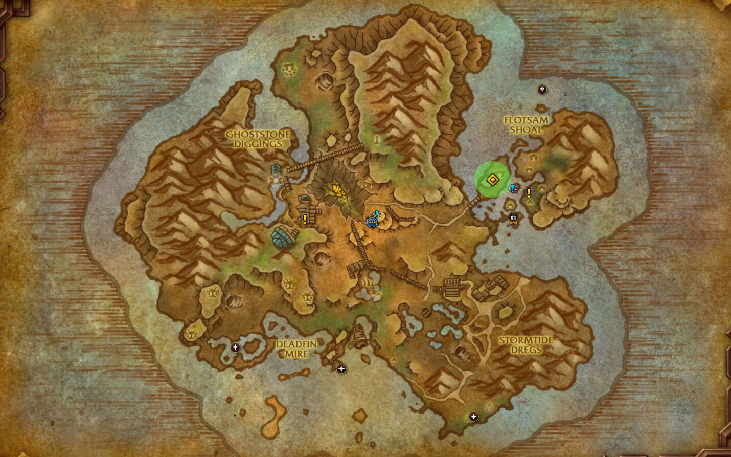 Argaroma the Catch up gear vendor map location