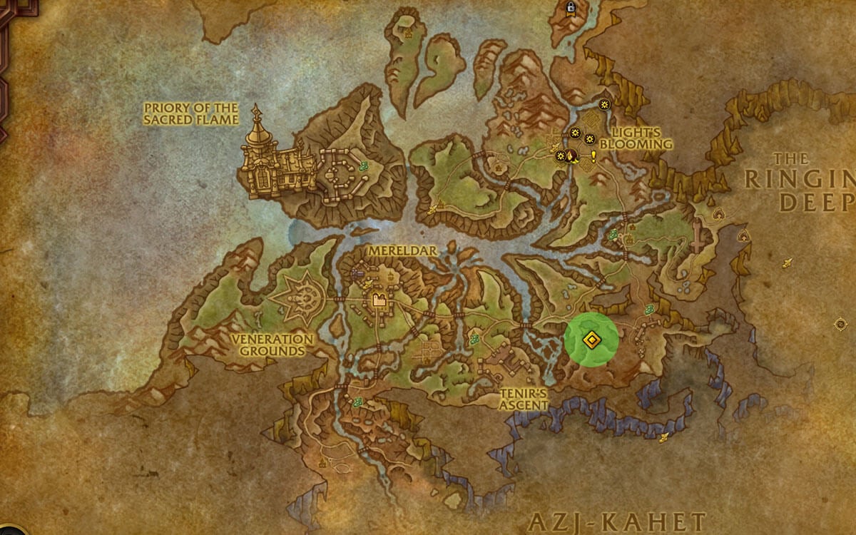 Skittering Breach Location Map