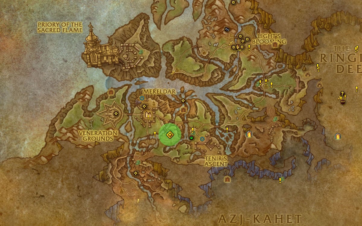 Map Location of Beledar's Bounty